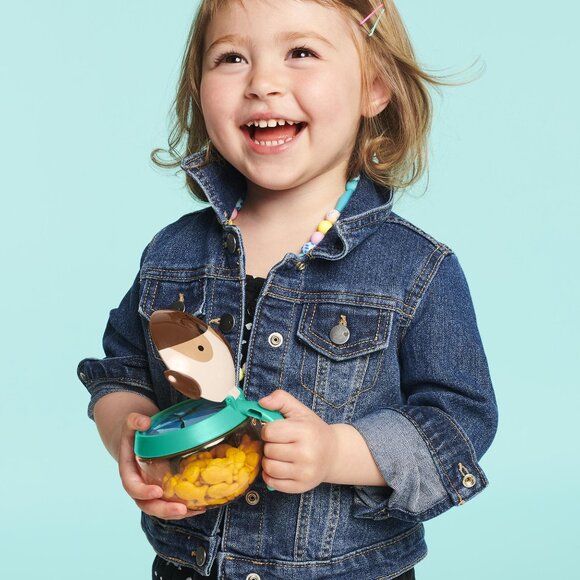 Skip Hop Zoo Snack Cup Kids Feeding Storage Pot Tub Age 12M+ NIP No spill - Picture 8 of 14